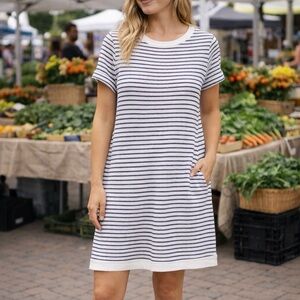 FIG cotton dress with pockets. Large.